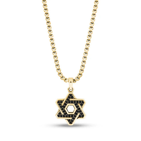 Stone Set star of David Necklace